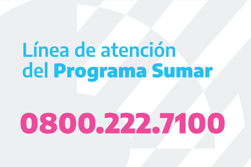 Promoción línea gratuita telefónica del Programa SUMAR